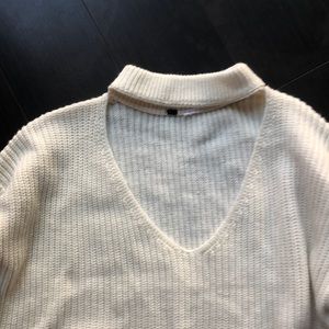 H&M Sweaters - H&M sweater with cutout neck- M H&M Sweaters - H&M sweater with cutout neck- M